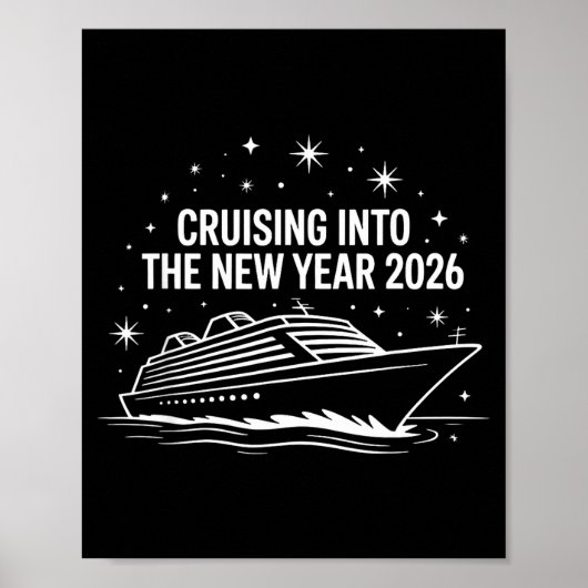 Cruising Into 2026 New Years Eve Family Matching H Poster (Vorne)