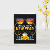 Cruising Into 2026 New Years Eve Matching Family C Karte (Gelbe Blume)