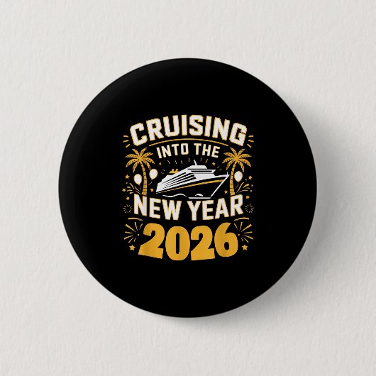 Cruising Into 2026 New Years Eve Party Favors Fami Button (Vorderseite)