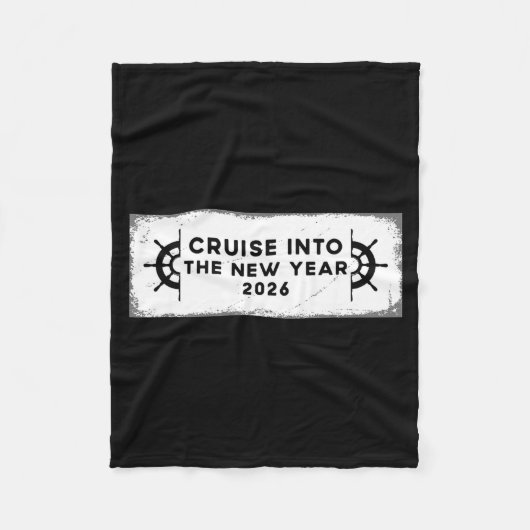 Cruising Into 2026 New Years Eve Party Favors Fami Fleecedecke (Vorderseite)