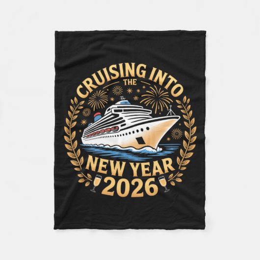 Cruising Into 2026 New Years Eve Party Favors Fami Fleecedecke (Vorderseite)