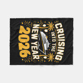 Cruising Into 2026 New Years Eve Party Favors Fami Fleecedecke (Vorderseite (Horizontal))