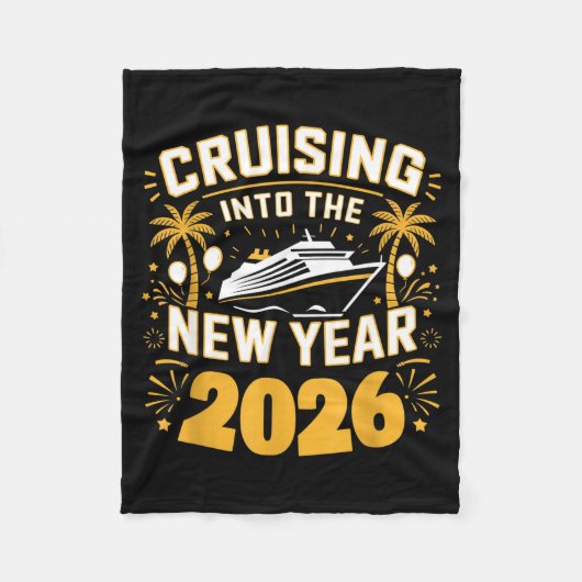 Cruising Into 2026 New Years Eve Party Favors Fami Fleecedecke (Vorderseite)