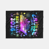 Cruising Into 2026 New Years Eve Party Favors Fami Fleecedecke (Vorderseite (Horizontal))