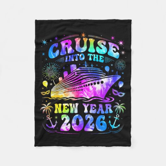Cruising Into 2026 New Years Eve Party Favors Fami Fleecedecke (Vorderseite)