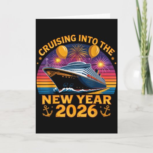 Cruising Into 2026 New Years Eve Party Favors Fami Karte (Vorderseite)