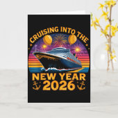 Cruising Into 2026 New Years Eve Party Favors Fami Karte (Gelbe Blume)