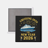 Cruising Into 2026 New Years Eve Party Favors Fami Magnet (Vorderseite/Rückseite)