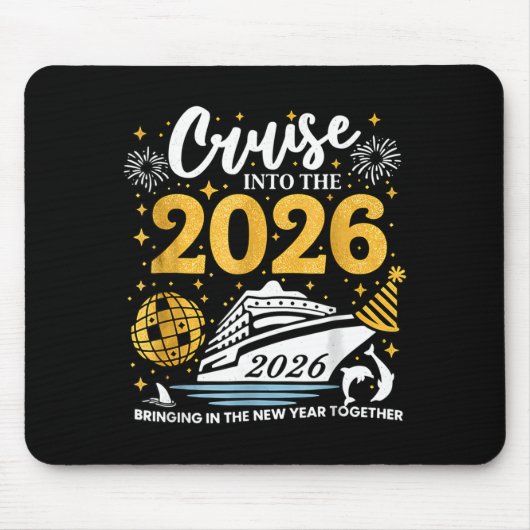 Cruising Into 2026 New Years Eve Party Favors Fami Mousepad (Vorne)