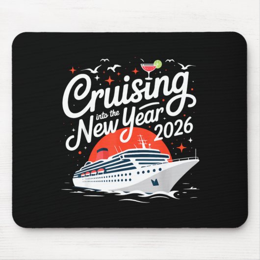 Cruising Into 2026 New Years Eve Party Favors Fami Mousepad (Vorne)