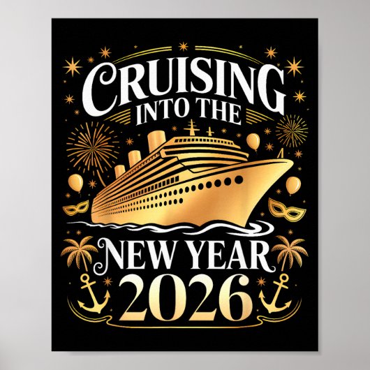 Cruising Into 2026 New Years Eve Party Favors Fami Poster (Vorne)
