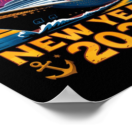 Cruising Into 2026 New Years Eve Party Favors Fami Poster (Ecke)