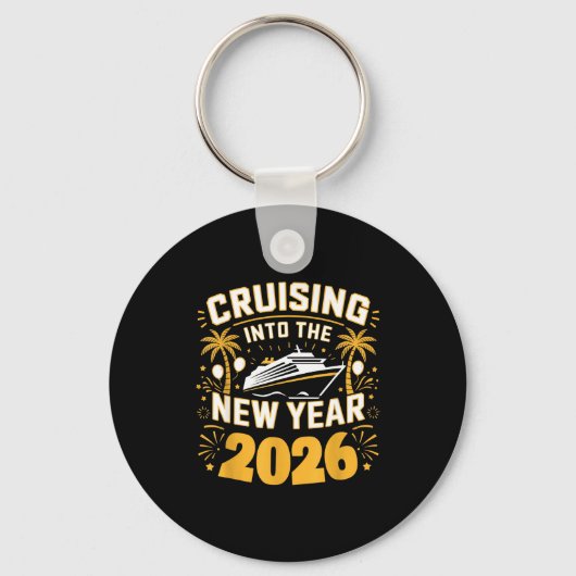Cruising Into 2026 New Years Eve Party Favors Fami Schlüsselanhänger (Vorderseite)