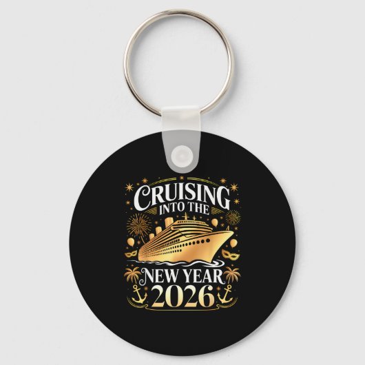 Cruising Into 2026 New Years Eve Party Favors Fami Schlüsselanhänger (Vorderseite)