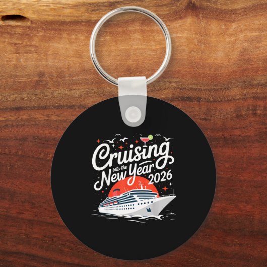 Cruising Into 2026 New Years Eve Party Favors Fami Schlüsselanhänger (Vorderseite)