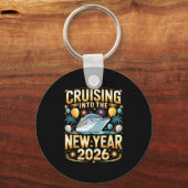 Cruising Into 2026 New Years Eve Party Favors Fami Schlüsselanhänger (Vorderseite)