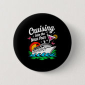 Cruising Into 2026 New Years Eve Party Matching Fa Button (Vorderseite)