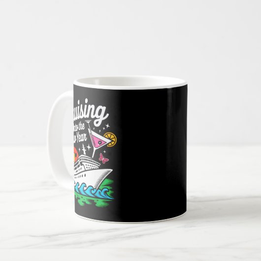 Cruising Into 2026 New Years Eve Party Matching Fa Kaffeetasse (Vorderseite Links)