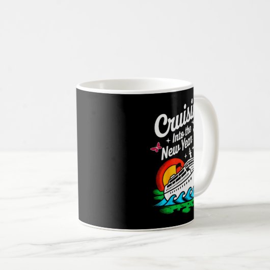 Cruising Into 2026 New Years Eve Party Matching Fa Kaffeetasse (VorderseiteRechts)
