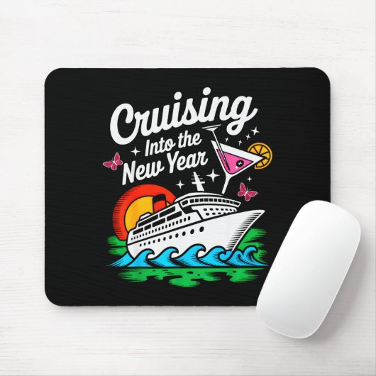 Cruising Into 2026 New Years Eve Party Matching Fa Mousepad (Mit Mouse)