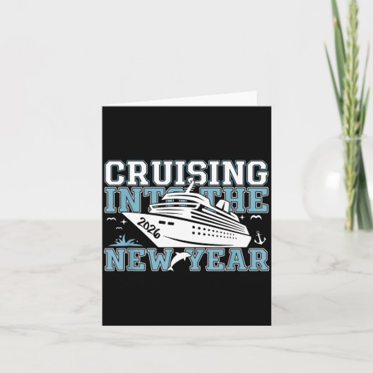 Cruising Into 2026 The New Year Eve Party Family T Karte (Vorderseite)