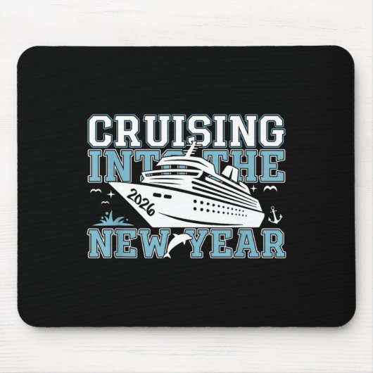 Cruising Into 2026 The New Year Eve Party Family T Mousepad (Vorne)