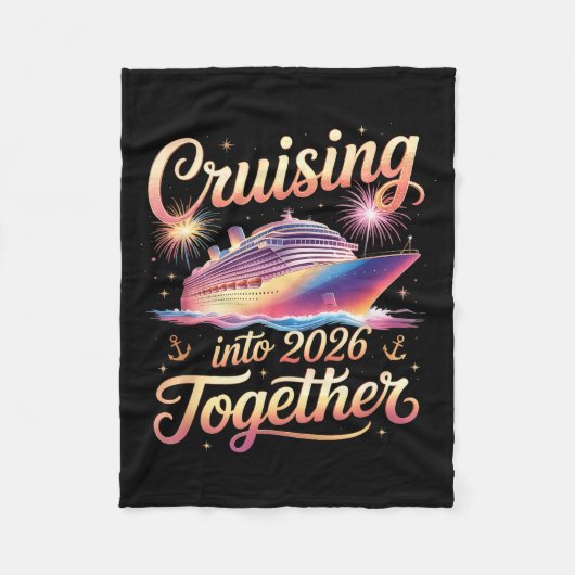 Cruising Into 2026 Together New Year Cruise Vacati Fleecedecke (Vorderseite)