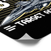 Cruising Into 3rd Grade Jet Fighter First Day Back Poster (Ecke)