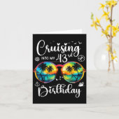 Cruising Into My 43rd Birthday Trip Vacation Cruis Karte (Gelbe Blume)