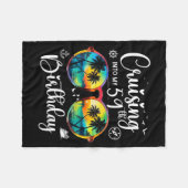 Cruising Into My 59th Birthday Trip Vacation Cruis Fleecedecke (Vorderseite (Horizontal))