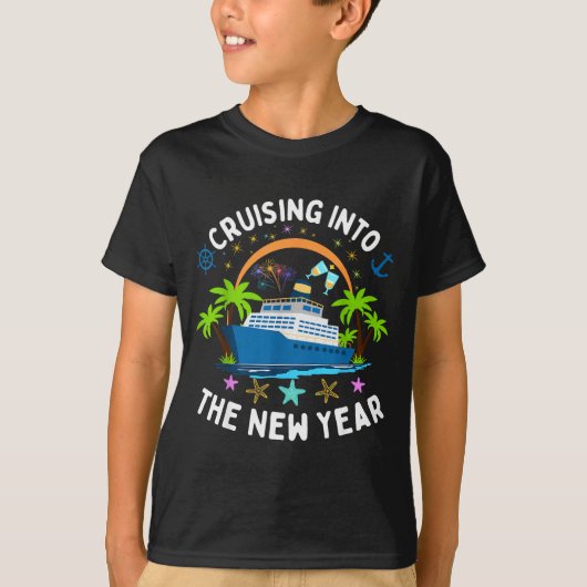 Cruising Into New Year 2026 Family Matching Vacati T-Shirt (Vorderseite)