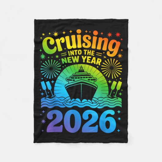 Cruising Into New Year 2026 Lgbtq Pride Cruise Cel Fleecedecke (Vorderseite)