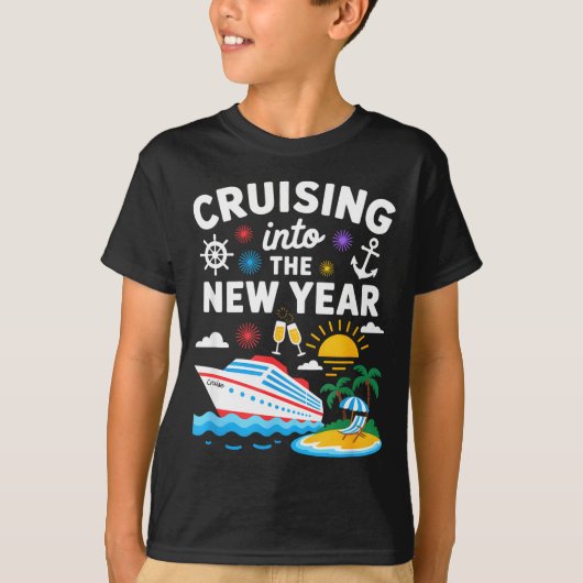 Cruising Into New Year 2026 Match Family Vacation  T-Shirt (Vorderseite)