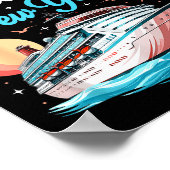 Cruising Into New Years Eve Party Countdown Happy Poster (Ecke)