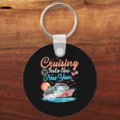 Cruising Into New Years Eve Party Countdown Happy Schlüsselanhänger (Vorderseite)