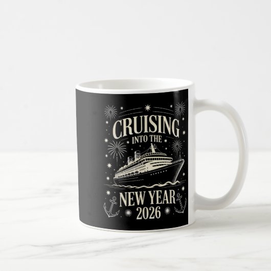 Cruising Into The 2026 New Year Matching Family Cr Kaffeetasse (Rechts)