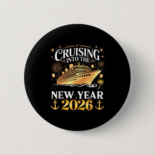 Cruising Into The 2026 New Years Eve Party Family  Button (Vorderseite)