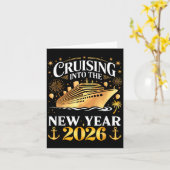 Cruising Into The 2026 New Years Eve Party Family  Karte (Gelbe Blume)