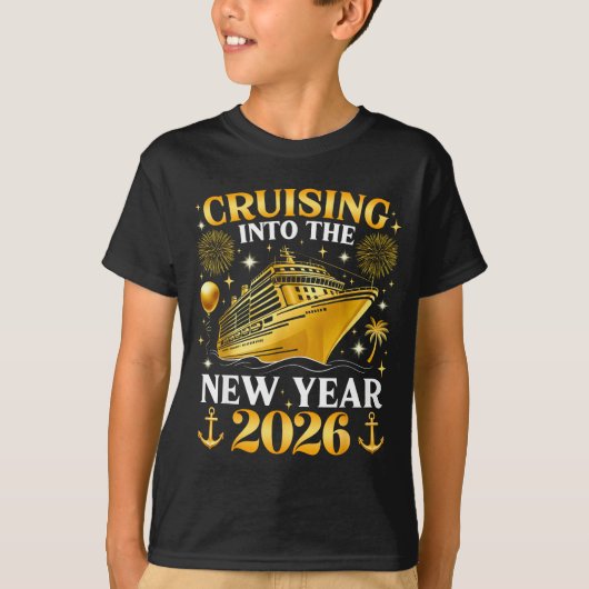 Cruising Into The 2026 New Years Eve Party Family T-Shirt (Vorderseite)