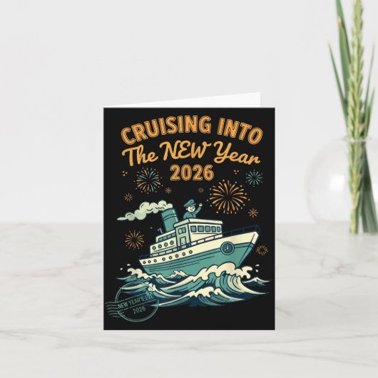 Cruising Into The New Year 2026 Adventure  Karte (Vorderseite)