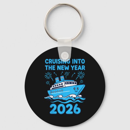 Cruising Into The New Year 2026 Celebration  Schlüsselanhänger (Vorderseite)