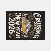 Cruising Into The New Year 2026 Cruise Design  Fleecedecke (Vorderseite (Horizontal))
