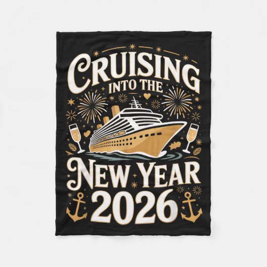 Cruising Into The New Year 2026 Cruise Design  Fleecedecke (Vorderseite)