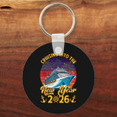 Cruising Into The New Year 2026 Cruise New Years E Schlüsselanhänger (Vorderseite)