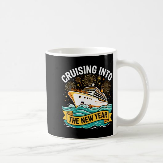 Cruising Into The New Year 2026 Cruise Squad Kaffeetasse (Rechts)