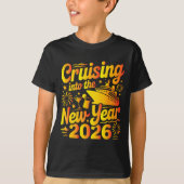 Cruising Into The New Year 2026 Family Cruise Vaca T-Shirt (Vorderseite)