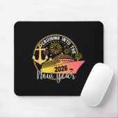 Cruising Into The New Year 2026 Happy Family Trips Mousepad (Mit Mouse)