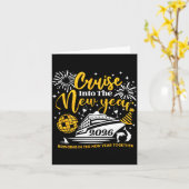 Cruising Into The New Year 2026 Happy New Year 202 Karte (Gelbe Blume)