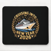 Cruising Into The New Year 2026 Happy New Year 202 Mousepad (Vorne)