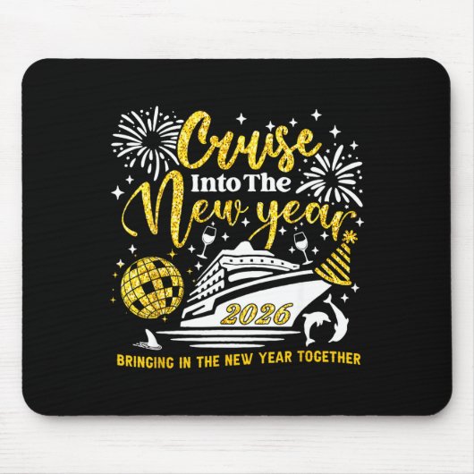 Cruising Into The New Year 2026 Happy New Year Vac Mousepad (Vorne)